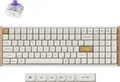 Produktbild: Keychron K4 HE, Verkabelt & Kabellos, USB + RF Wireless + Bluetooth, Magnetic-mechanical key switch, QWERTY, RGB-LED, Weiß, Holz