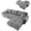 Produktbild: Ecksofa - dark grey - mit Liegefunktion