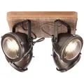 Produktbild: Brilliant Carmen Wood Industrial Decken Leuchte Lampe Strahler Spot 4x GU10 Holz