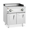 Produktbild: Doppel-Elektro-Grillplatte Unterschrank 10,8 kW gerillt bis 300 °C Griddleplatte