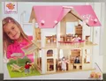 Produktbild: Eichhorn 100002513 - Villa, 27-teilig, inklusive Möbeln und 4 Puppen - 50x75x55