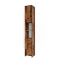 Produktbild: Vicco Badschrank Kiko, Eiche rustikal, 30 x 190 cm, zur Aufbewahrung von Badutensilien und kompatibel mit Kiko