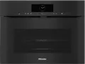 Produktbild: Miele H 7840 BMX - Griffloser Kompakt Backofen mit Mikrowelle mit 5 Jahre Garantie, Obsidianschwarz, 60 x 45 cm H7840BMX-OBSW