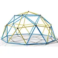 Produktbild: Klettergerüst 305x305x155cm DomeClimber Kinder Kletterkuppel Geodome 10FT - blau/gelb