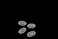 Produktbild: Silikonbrillenpeds Klicksystem (Oval 13mm)