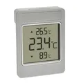 Produktbild: TFA Dostmann Digitales Fensterthermometer WINDOO, 30.1067.15, Außentemperatur messen, leichte Montage, wetterfest, Höchst- und Tiefstwerte, mit Selbstklebefolie, ohne Bohren, grau-weiß