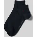 Produktbild: Tommy Hilfiger Sneaker-Socken aus Baumwoll-Mix im 2er-Pack Modell '2ER QUARTER' in Marine, Größe 47/49