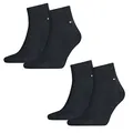 Produktbild: Tommy Hilfiger Herren Quarter Socken Flag Quartersocken 4er Pack, Größe:47-49;Farbe:dark navy