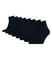 Produktbild: Tommy Hilfiger Herren Quarter Socken Kurzsocken Business Socken 342025001 8 Paar, Farbe:Blau, Größe:47-49, Menge:8 Paar (4x 2er Pack), Artikel:-322 dark navy