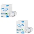 Produktbild: 2X Shelly Smart WLAN Steckdose Plug Bluetooth Plug Wi-Fi Leistungsmessung