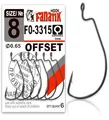 Produktbild: FANATIK Haken Offset FO-3315 gr. 8, 6, 4, 2, 1, 1/0, 2/0, 3/0, 4/0, 5/0 jig Angel Fishing Hook für Gummiköder (Schwarz, 40mm - #1-5 Stück)