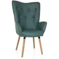 Produktbild: Ohrensessel / Vintage Sessel Havenio I Stoff Mint Hjh Living