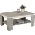 Produktbild: Boxxx Couchtisch, Grau, Weiß, Holzwerkstoff, Betonoptik, rechteckig, eckig, 60.5x41.5x90 cm, offenes Fach, Wohnzimmer, Wohnzimmertische, Couchtische