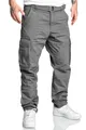 Produktbild: Amaci&Sons Cargohose Herren Loose-fit Jogger Cargo Chino Hose inkl. Gürtel 7028 Dunkelgrau W29