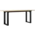 Produktbild: vidaXL Couchtisch O-Gestell 110x40x45 cm Massivholz Kiefer & Stahl