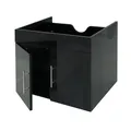 Produktbild: Waschbeckenunterschrank MCW-D16, Waschtischunterschrank Waschtisch Unterschrank Badmöbel, MVG hochglanz 60cm ~ schwarz