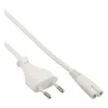 Produktbild: InLine 16605W 0.5m Netzstecker Typ C C7-Koppler Weiß Stromkabel (16605W)