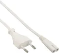 Produktbild: InLine Netzkabel - Netzstecker auf Euro 8 C7 Stecker - weiß - 0,5m
