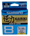 Produktbild: Shimano Kairiki 8, 150 Meter, Gelb, 0.230mm/22.5kg, 59WPLA58R37