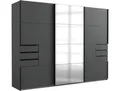 Produktbild: Schwebetürenschrank WIMEX Saigon , grau (graphit, schwarz), B:270cm H:208cm T:64cm, Holzwerkstoff, Schränke, Schwebetürenschrank, mit Spiegeltür, 3 Türen, 270cm breit, Topseller