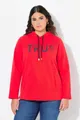 Produktbild: Ulla Popken Sweatshirt Hoodie True Kapuze Kordel Taschen Langarm