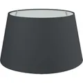 Produktbild: Wogati® Premium Lampenschirm | Größe: XXL | ØU:35cm | Farbe: Schwarz | E14/E27 | konisch | Baumwolle | für Stehlampen, Hängelampen, Tischlampen, Deckenlampen