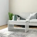 Produktbild: vidaXL Couchtisch Weiß 68x50x38 cm Spanplatte