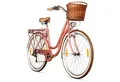 Produktbild: bergsteiger Cityrad Marseille 26 Zoll, 28 Zoll Damenfahrrad, ab 150 cm, Korb aus Rattan, 6 Gang, Kettenschaltung, V-Bremsen