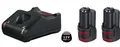 Produktbild: Bosch Starterset 12V GAL 12V-40 + 2x GBA 12V 2,0Ah Professional Li-Ionen Akkus