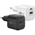 Produktbild: Goobay USB-C PD GaN Dual-Schnellladegerät Nano 20 W schwarz (20 W) (65864)