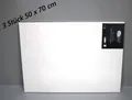 Produktbild: 3 Stück Artina Keilrahmen Leinwand Akademie, 50 x 70 cm Weiß Neu