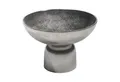 Produktbild: casa NOVA Dekoschale GRAVIUS, Ø 24 cm, Silbergrau, Aluminium, (1 St), mit Standfuß