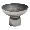 Produktbild: casa NOVA GRAVIUS Deko-Schale mit Standfuß Aluminium Silbergrau Ø 24 x H 15 cm