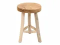 Produktbild: Decoclico Hocker, rund, Stativ aus Rohholz