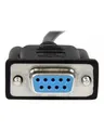 Produktbild: StarTech.com 1m Black DB9 RS232 Serial Null Modem Cable F/F Nullmodemkabel DB-9 W bis W 1 m geformt Daumenschrauben Schwarz (SCNM9FF1MBK)