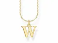 Produktbild: Thomas Sabo KE2032-413-39-L45V Buchstaben Initialen Kette - W - Silber verg. Gelbgold 38-45 cm