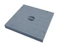 Produktbild: Schachtdeckel 200x200mm; begehbar, PVC, grau