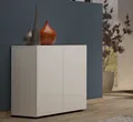 Produktbild: KITALY Sideboard in weiss, Lack Hochglanz - 90x80x38cm (BxHxT)