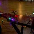 Produktbild: Lichterkette Deko 50 LED bunt RGB Mini Beleuchtung Party Weihnachten Indoor