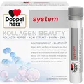 Produktbild: Doppelherz system KOLLAGEN BEAUTY – Kollagen-Peptide für straffere und glattere Haut – 10 Trinkampullen