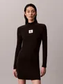 Produktbild: Calvin Klein Jeans Strickkleid LS T NECK MINI DRESS Mit Rundhalsausschnitt, figurbetont