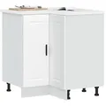 Produktbild: vidaXL Küchen-Eckunterschrank Porto Weiß Holzwerkstoff