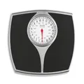 Produktbild: SALTER 148 BKSVDR Speedo Mechanische Waage, extra großes und leicht ablesbares Zifferblatt, große Plattform, max. 136 kg, keine Batterien, präzise und zuverlässig, in kg oder lbs, Schwarz Silber Einheitsgröße