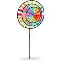 Produktbild: Relaxdays Windrad Kunststoff Bunt Zusammensteckbar 73,5 cm x 35,5 cm x 15 cm