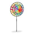 Produktbild: Windrad Windspiel Gartenmühle Blumenstecker Regenbogenmühle leicht bunt