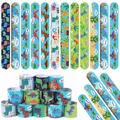 Produktbild: Viicoor 24 Stück Dinosaurier Slap Armbänder für Kinder, Party-Accessoires, Snap Bands (Dinosaur-24P)