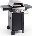Produktbild: LANDMANN Gasgrill Caliano 2.0 mit Pizzaaufsatz DE 98cm schwarz 22158 GR Gusseisen