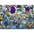 Produktbild: Ravensburger Puzzle Minecraft Mobs, Erwachsenenpuzzle, 1000 Teile, 12000422