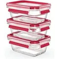 Produktbild: Clip&Close Glas Frischhaltedosen-Set 3-teilig - Emsa