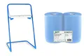 Produktbild: 2 x blaue saugstarke Papierrolle mit Standfuß-Spender, 1000 Blatt, 37x36 cm | 2-lagige perforierte Papiertücher |für Industrie, Werkstatt und Restaurant | Durchmesser 25 cm